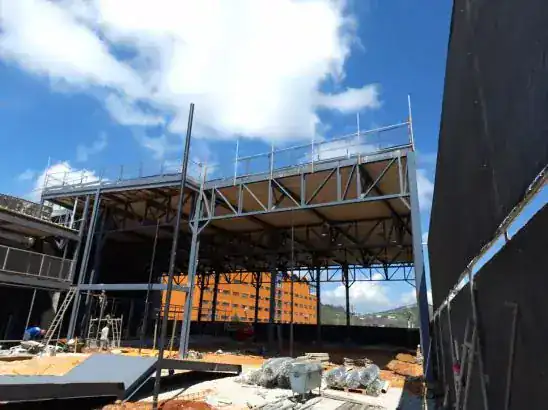 Laje pré-moldada da Arena RM no Espaço 365, em Belo Horizonte