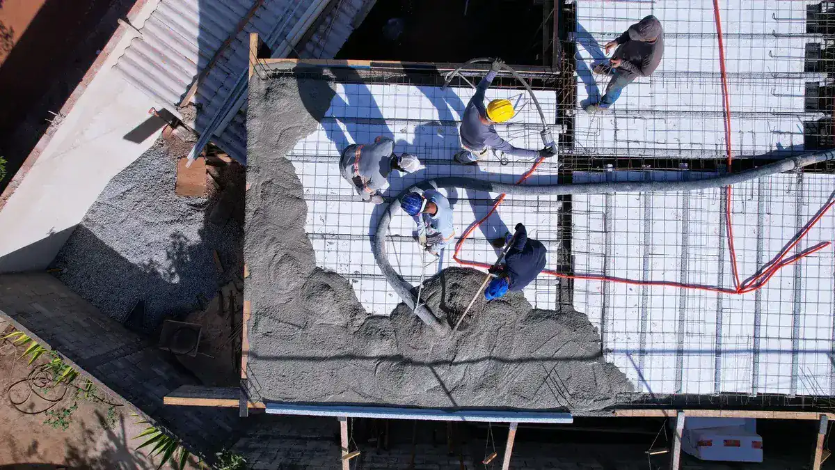 Concretagem laje protendida de isopor em laje nova lim laje da iglume lajes 3