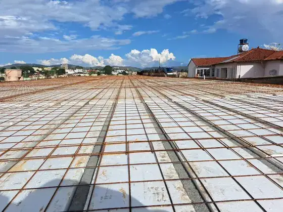 Laje Protendida com Isopor