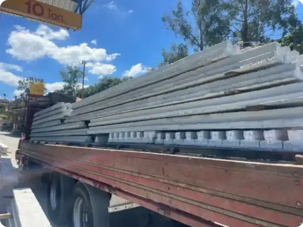 laje protendida na carreta obra de nova lima iglume lajes