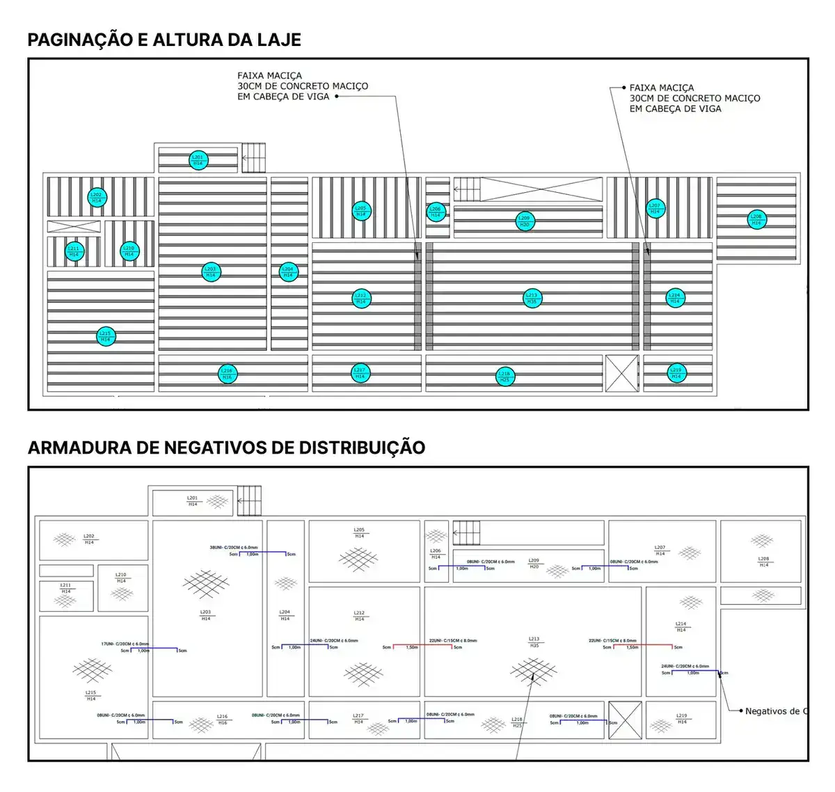 Projeto de montagem e armaduras laje protendida iglume lajes